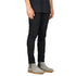 Slim Fit Men's Jeans Washed Mid Waisted Elasticity Straight Pants